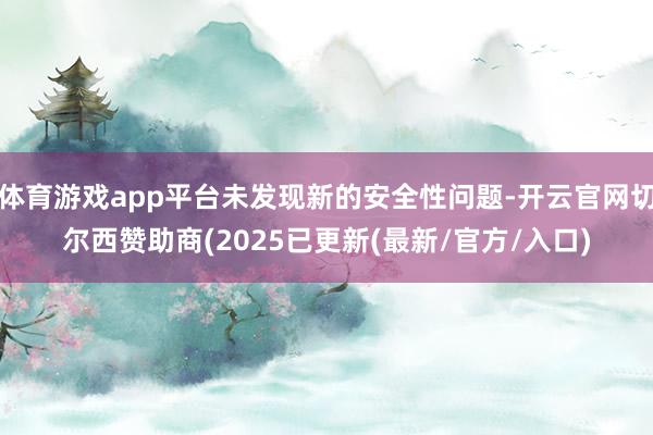 体育游戏app平台未发现新的安全性问题-开云官网切尔西赞助商(2025已更新(最新/官方/入口)
