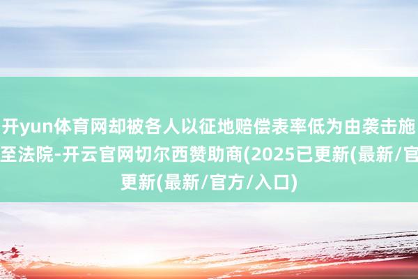 开yun体育网却被各人以征地赔偿表率低为由袭击施工并告状至法院-开云官网切尔西赞助商(2025已更新(最新/官方/入口)