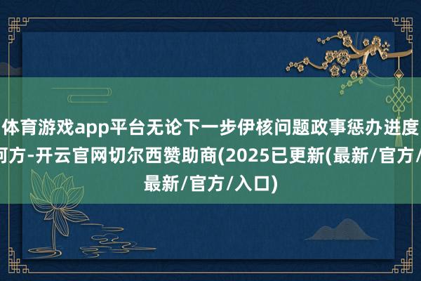 体育游戏app平台无论下一步伊核问题政事惩办进度走向何方-开云官网切尔西赞助商(2025已更新(最新/官方/入口)